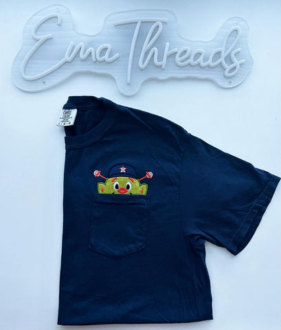 Pocket T shirt Embroidery