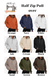Custom Chain name Stars Half Zip Pull Over