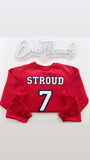 Custom Texans Player GLITTER Embroidery sweatshirt