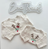Reindeer Name Embroidery sweatshirt