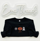 KIDS -Build your own Custom halloween  Embroidered Sweatshirt/ Tee