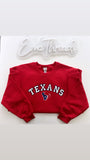 Custom Texans Player GLITTER Embroidery sweatshirt