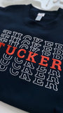 Custom player Stacked name Embroidery sweatshirt