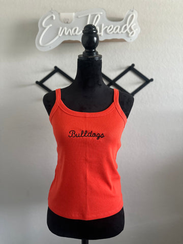 Bulldogs embroidery Tank top