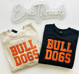 BULLDOGS Embroidery sweatshirt