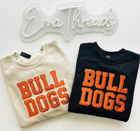 BULLDOGS Embroidery sweatshirt