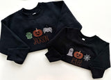 KIDS -Build your own Custom halloween  Embroidered Sweatshirt/ Tee