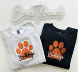 Lp Paw Print Sequins Embroidery sweatshirt