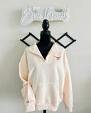 TEXAS 3D PUFF quarter-Zip Pull Over