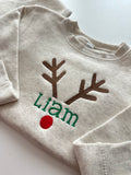 Reindeer Name Embroidery sweatshirt