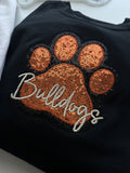 Lp Paw Print Sequins Embroidery sweatshirt