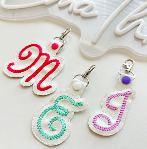 Rope Letter Key Fob