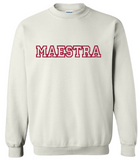 Maestra Glitter Embroidery Tee & Sweatshirt