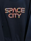 Space City Holographic Appliqué Embroidery sweatshirt