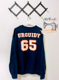 HOUSTON Appliqué Glitter Custom Player Embroidery sweatshirt