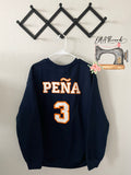 🫶🏽 PEÑA  Glitter Applique Embroidery sweatshirt