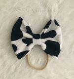 Cow Print Bow