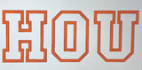 HOU Appliqué Glitter Astros Embroidery sweatshirt