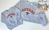 🫶🏽 PEÑA  Glitter Applique Embroidery sweatshirt