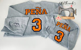 🫶🏽 PEÑA  Glitter Applique Embroidery sweatshirt