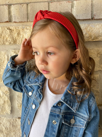 Rose Shimmer Knot headband