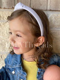 White Knot Headband