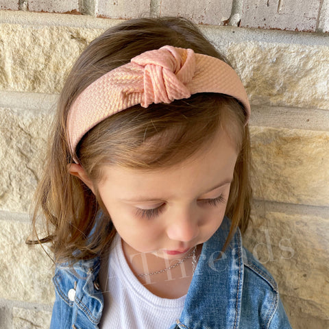 Sweet pink Shimmer Knot headband