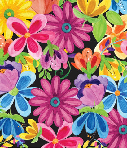 Floral Día de los muertos Peplum top