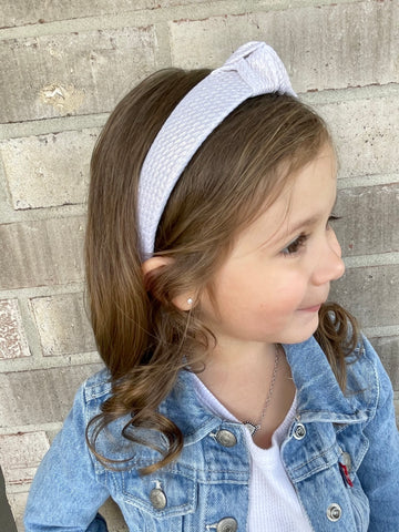 Champagne shimmer hard Knot headband