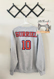 CUSTOM Player Embroidery sweatshirt-NO GLITTER